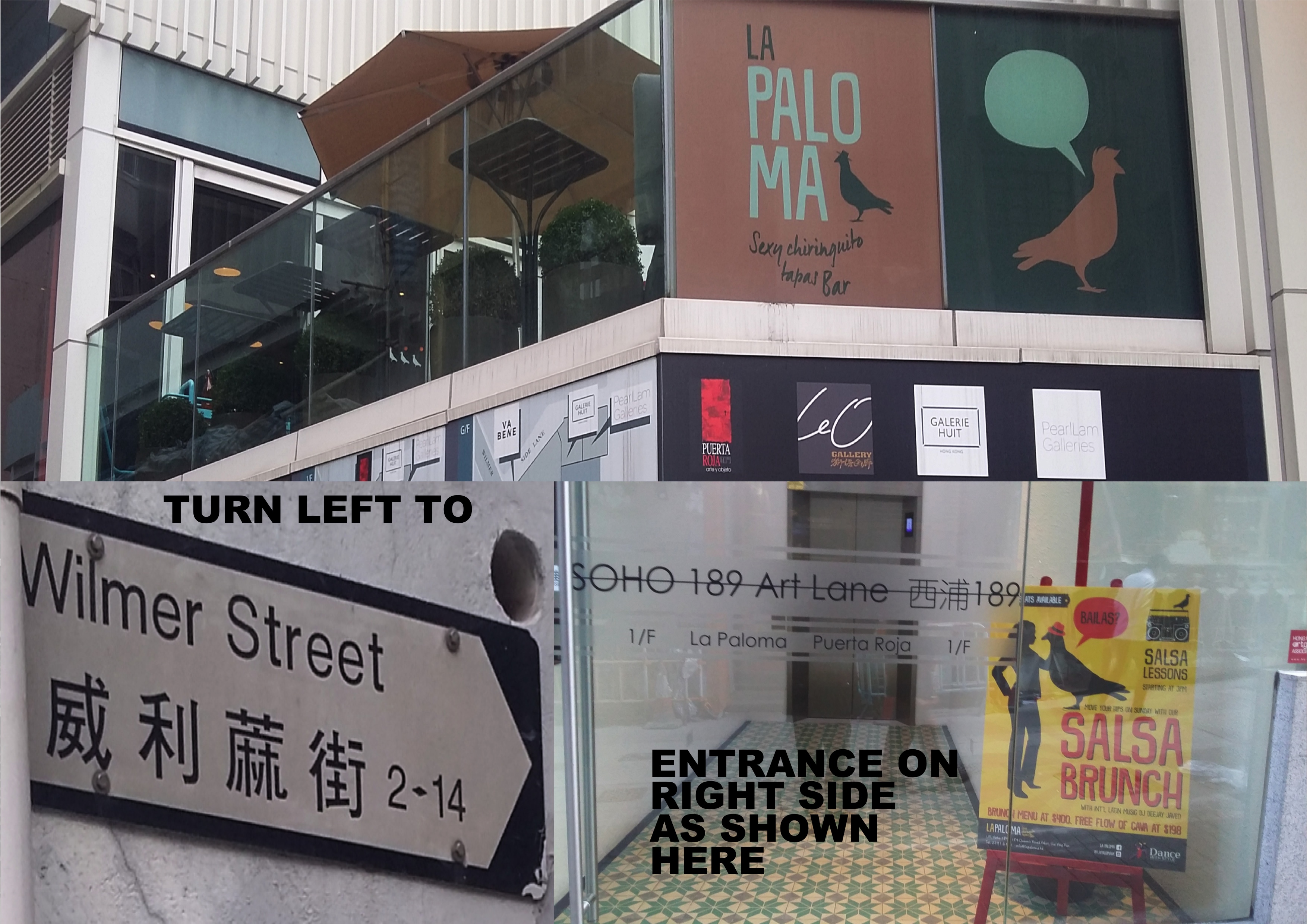 Directions to La Paloma